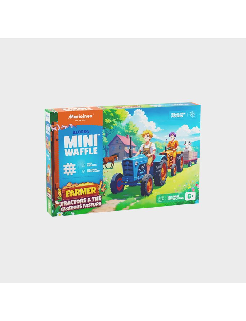 Marioinex Mini Waffle Farmer Tractores e a Pastagem Gloriosa
