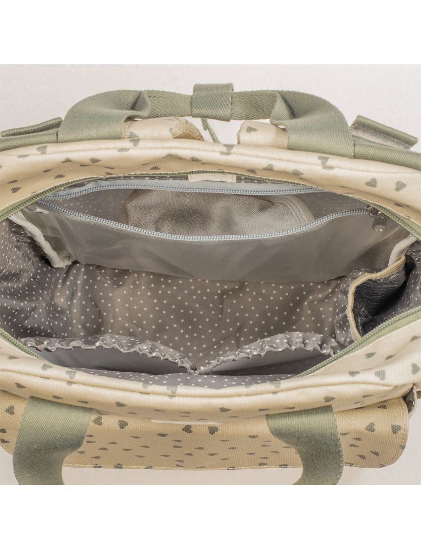 WALKING MUM MOCHILA POPPY HEARTS MOSS