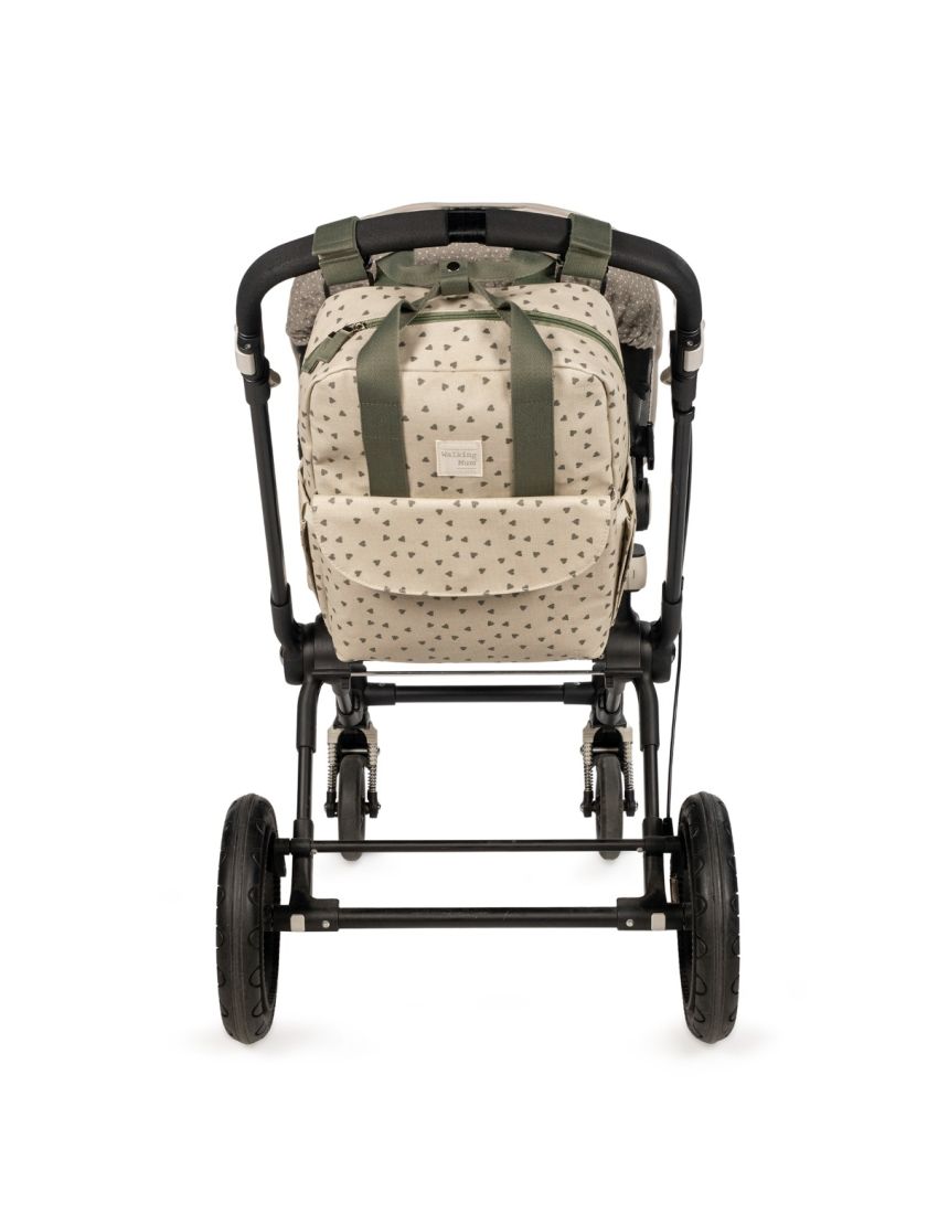 WALKING MUM MOCHILA POPPY HEARTS MOSS