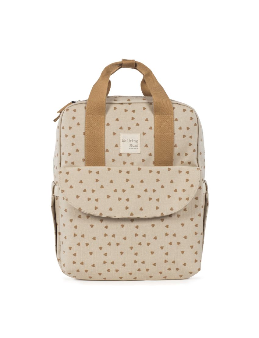 WALKING MUM MOCHILA POPPY HEARTS CINNAMON