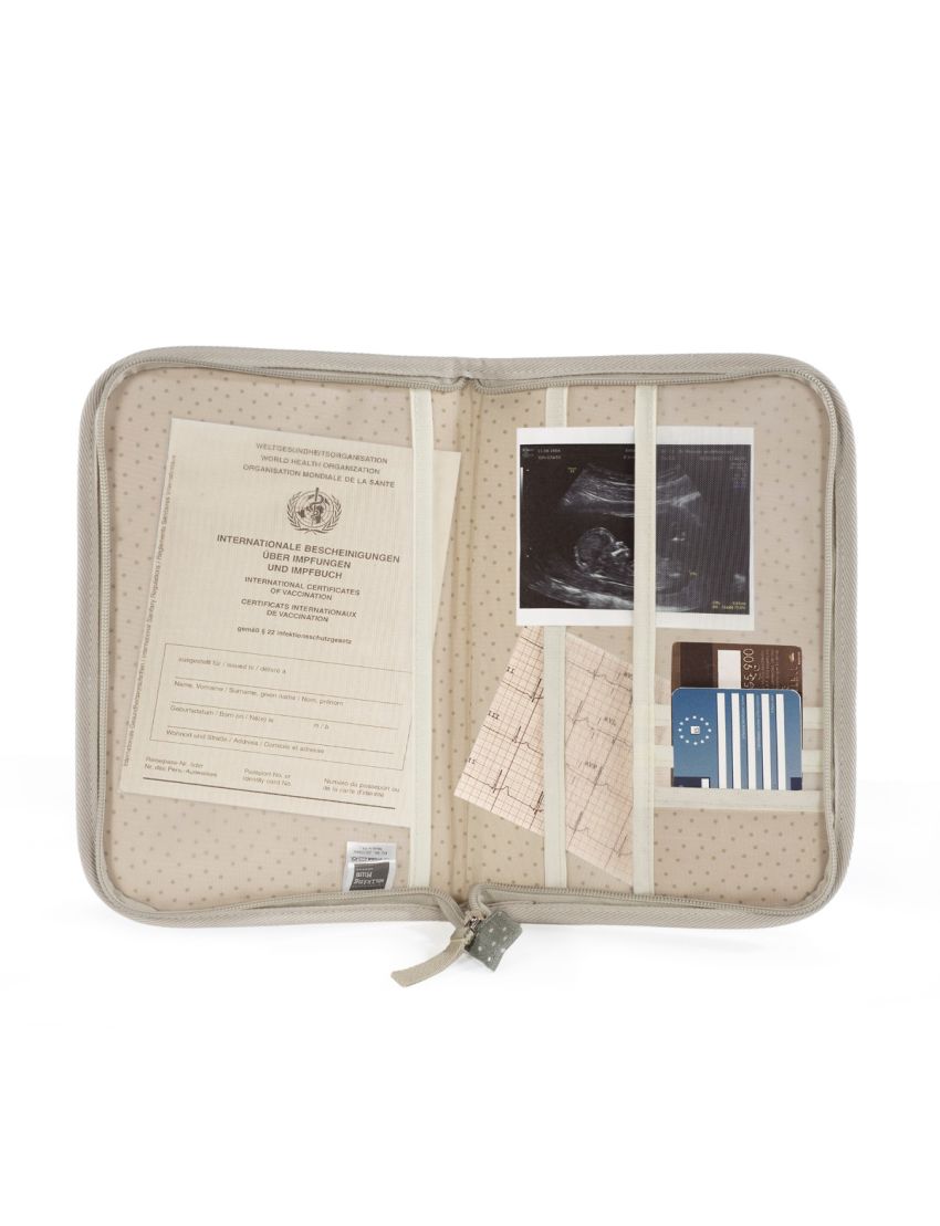 WALKING MUM PORTA-DOCUMENTOS POPPY DOTS MOSS