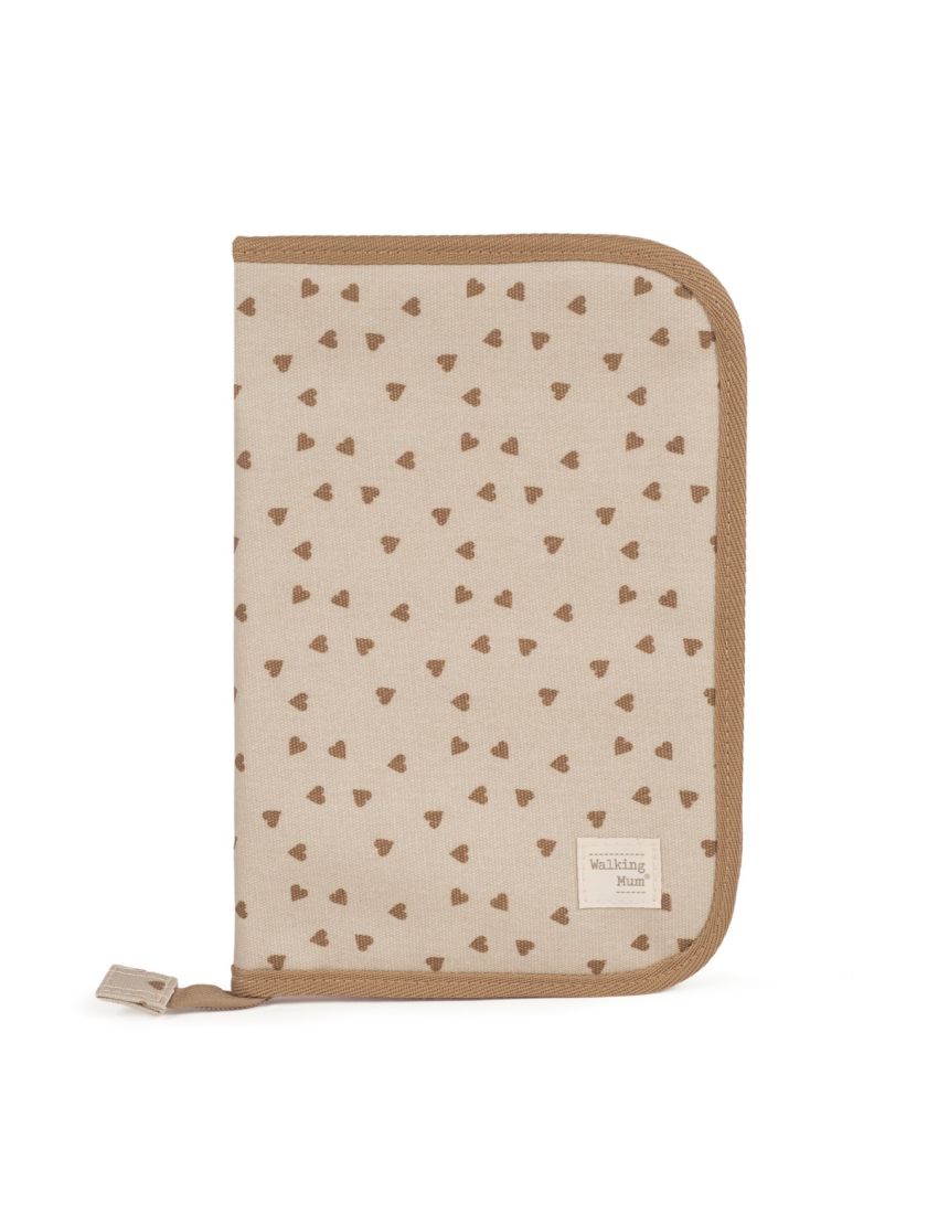 WALKING MUM PORTA-DOCUMENTOS POPPY HEARTS CINNAMON