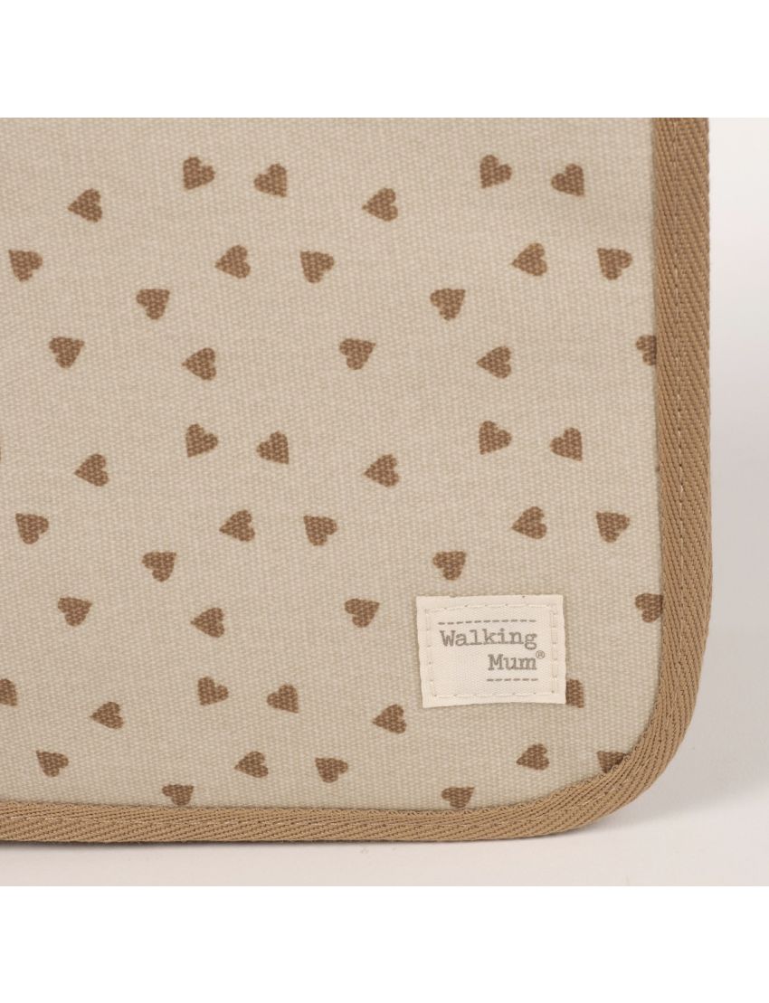 WALKING MUM PORTA-DOCUMENTOS POPPY HEARTS CINNAMON