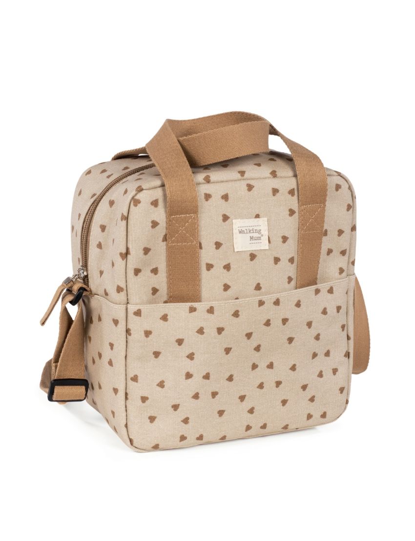 WALKING MUM LANCHEIRA ISOTÉRMICA POPPY HEARTS CINNAMON