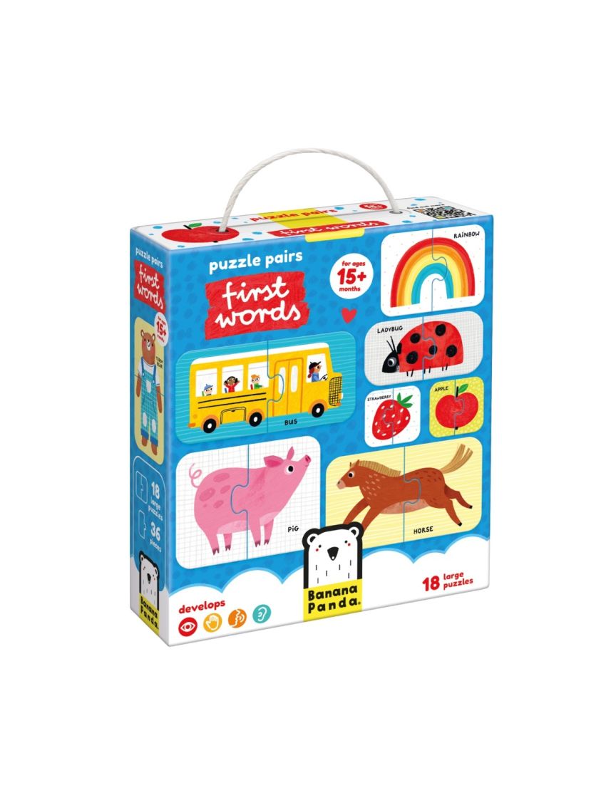 Banana Panda Puzzle Pares Primeiras Palavras