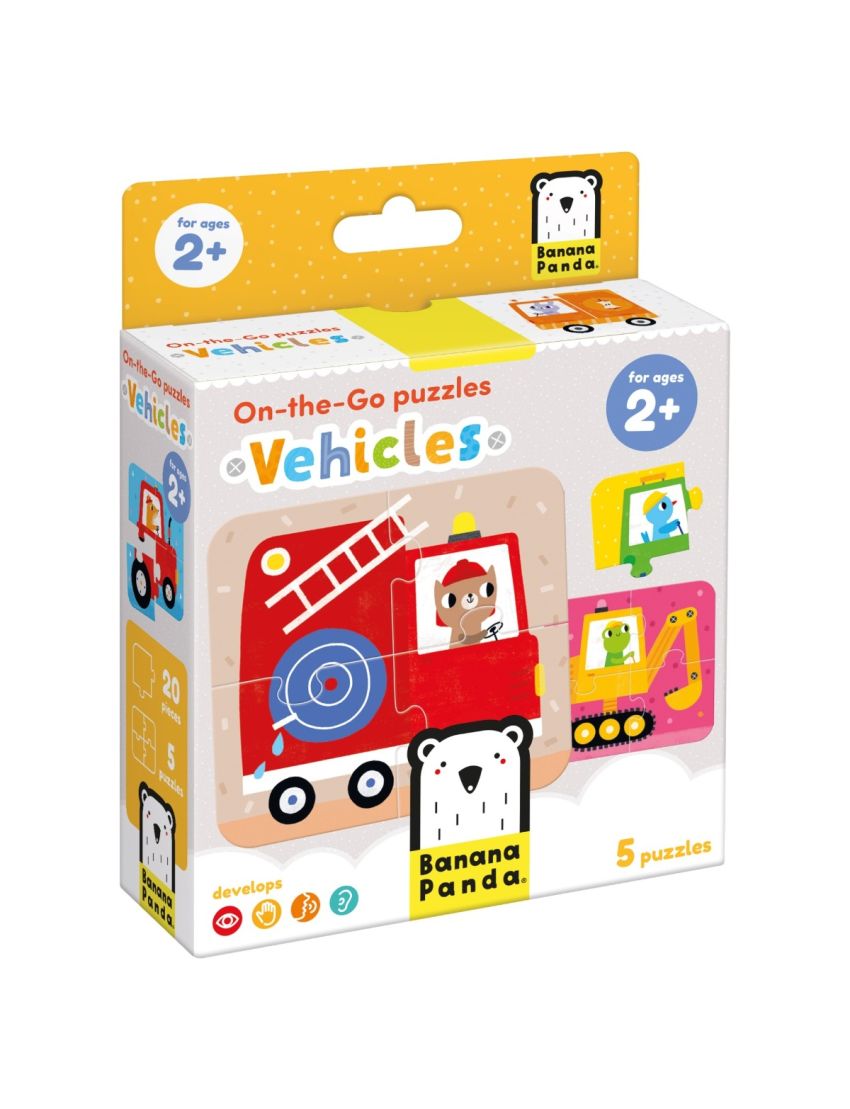 Banana Panda Puzzle On-The-Go Veículos 2 anos