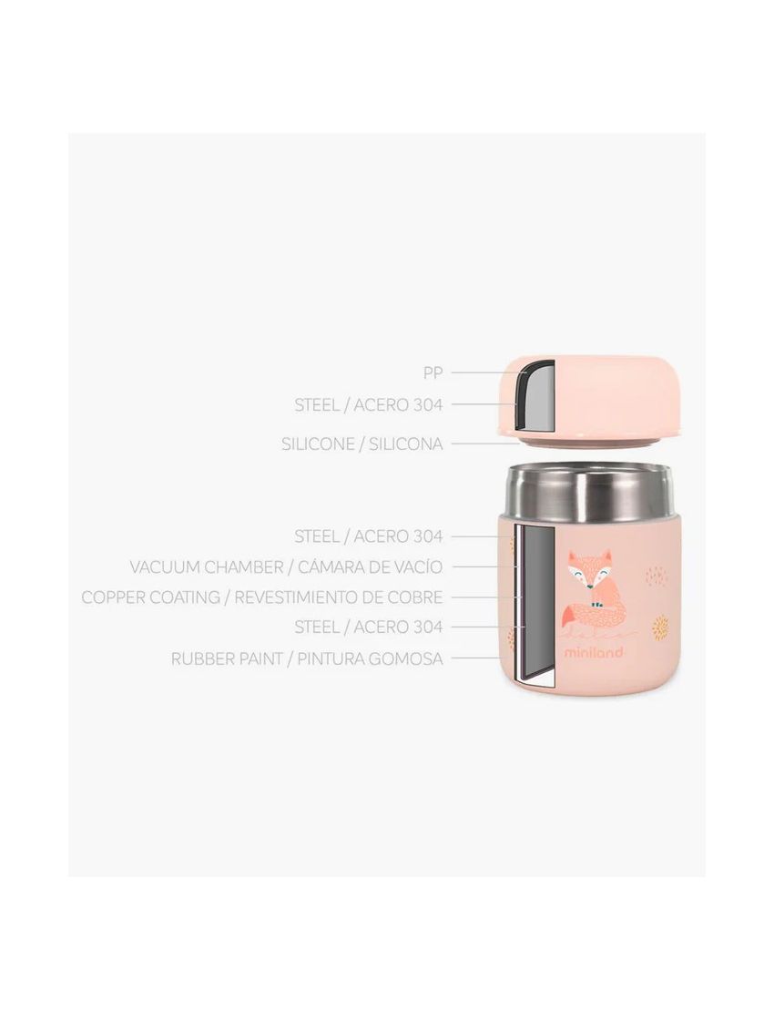 Miniland Termo para Sólidos Candy 280ml - Rosa