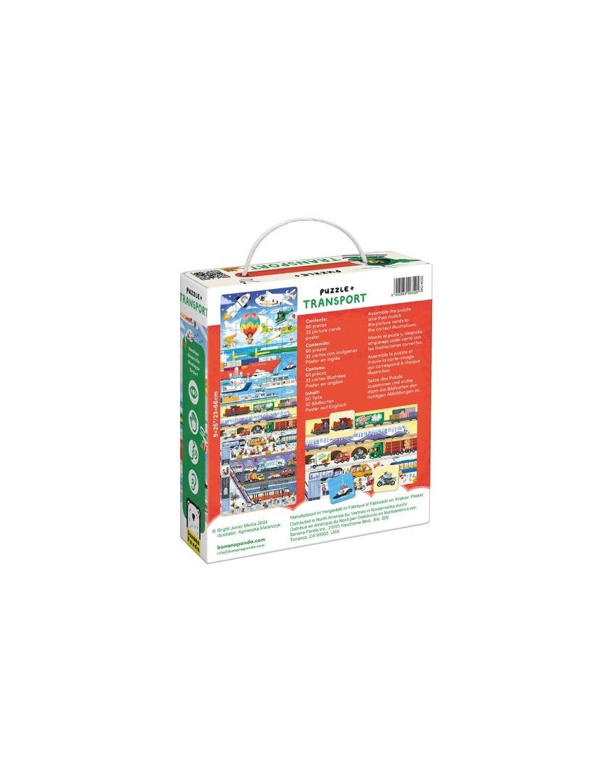 Banana Panda Puzzle + Transportes +4 Anos
