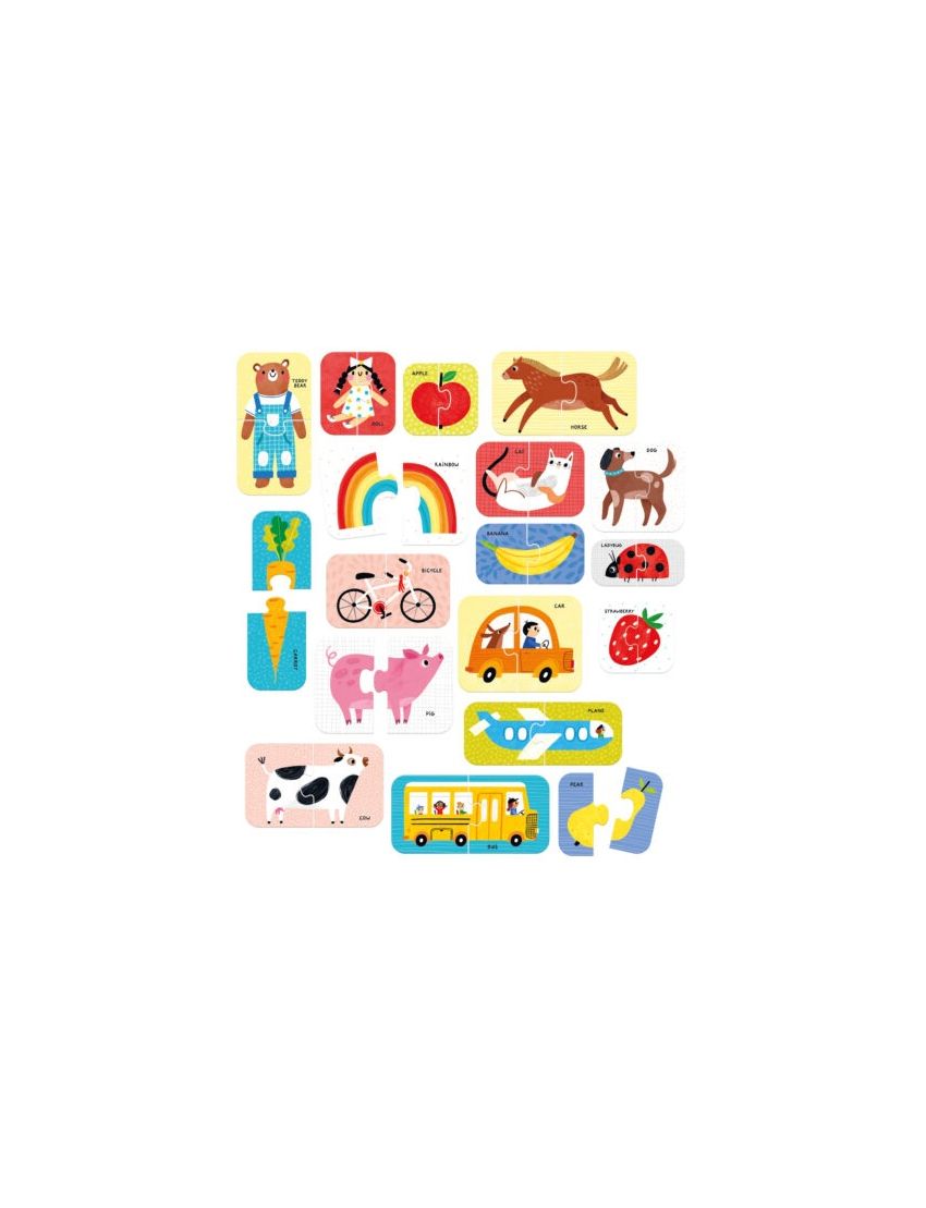 Banana Panda Puzzle Pares Primeiras Palavras