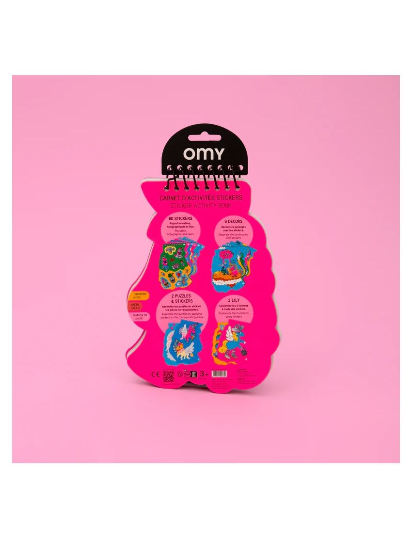 OMY Caderno de Autocolantes Unicórnio Lily