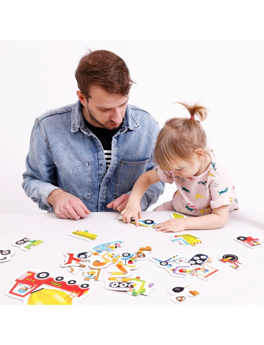 Banana Panda 2x Puzzle Progressivo Veículos + 2 Anos