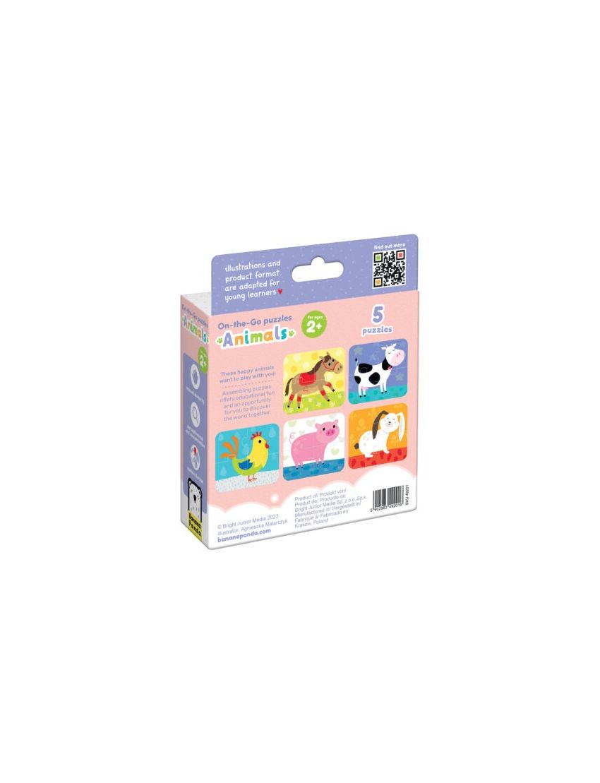 Banana Panda Puzzle On-The-Go Animais da Quinta 2 Anos