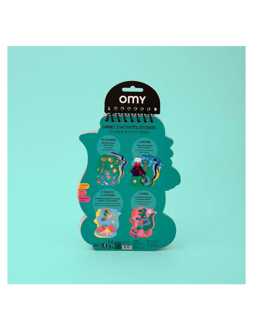 OMY Caderno de Autocolantes Dino