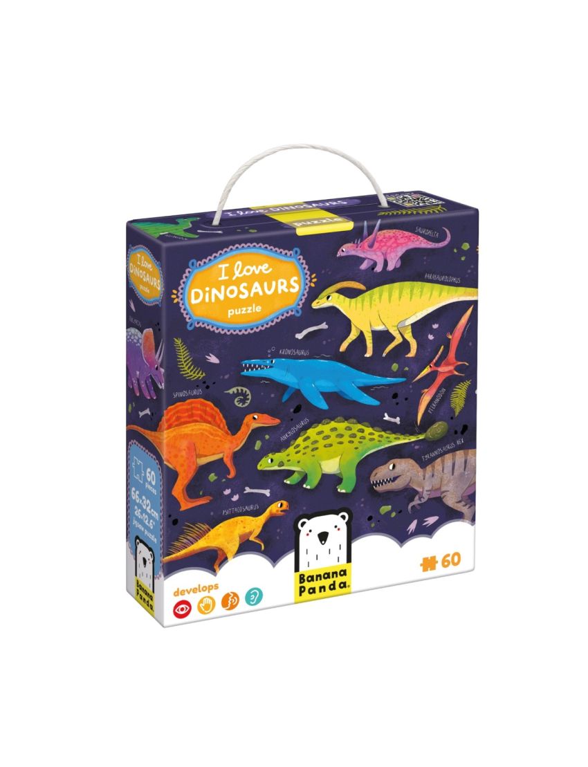 Banana Panda Puzzle I love Dinossauros