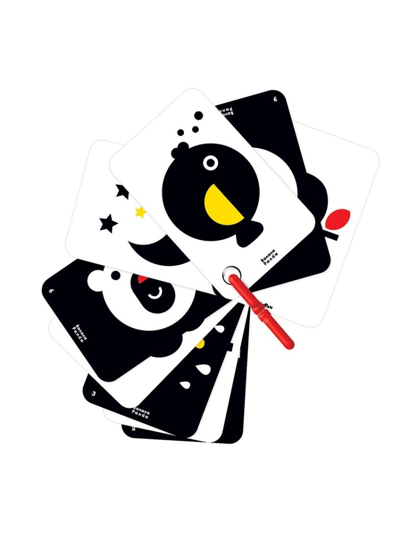 Banana Panda Flash Cards Alto Contraste