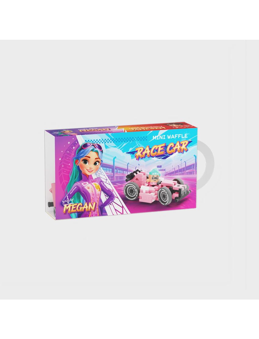 Marioinex Mini Waffle Race Car Megan 50 Pcs