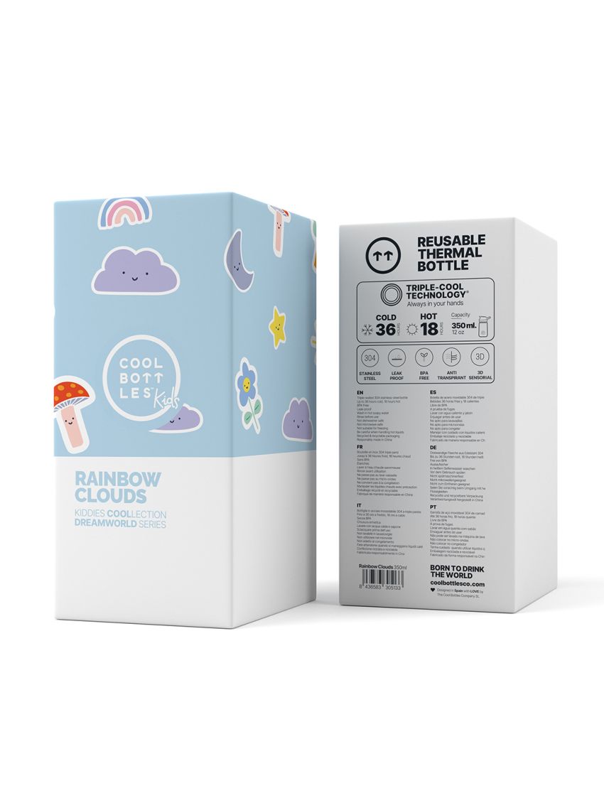 COOL BOTTLES KIDDIES RAINBOW CLOUDS 350ml