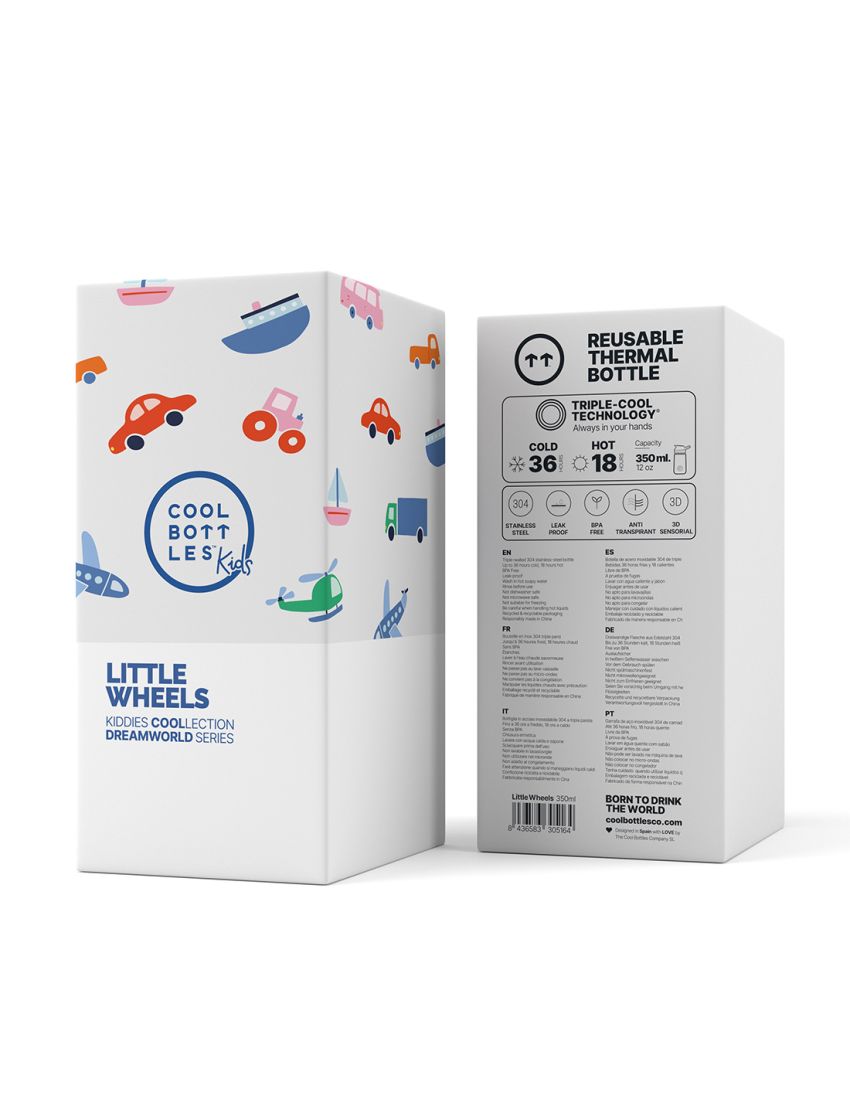 COOL BOTTLES KIDDIES LITTLE WHEELS 350ml