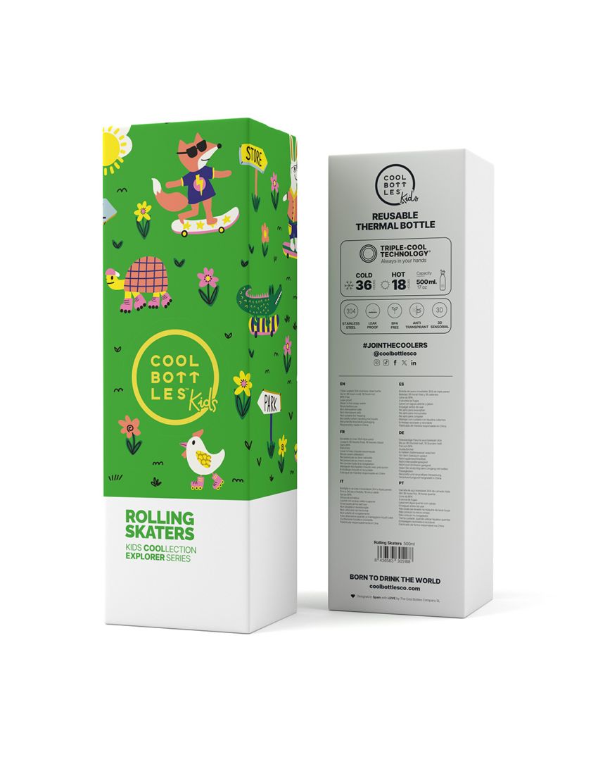 COOL BOTTLES KIDS ROLLING SKATERS 500ml
