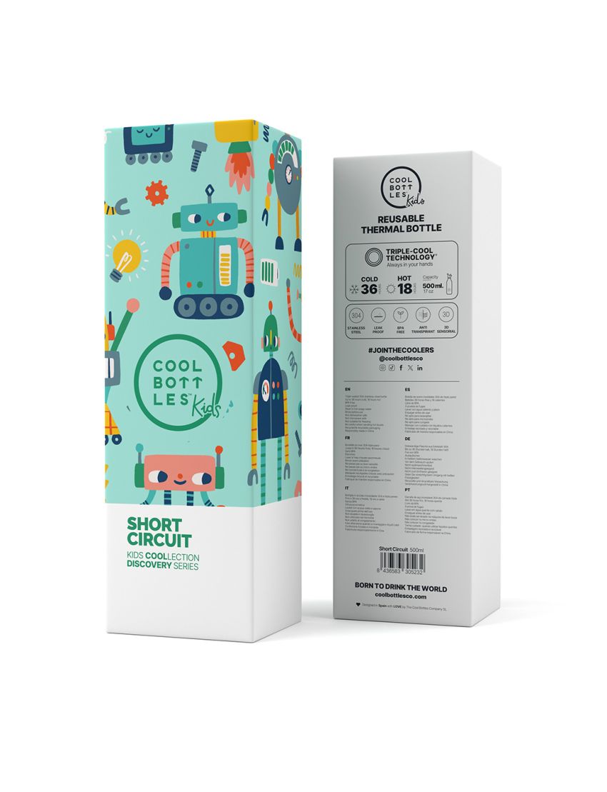 COOL BOTTLES KIDS SHORT CIRCUIT 500ml