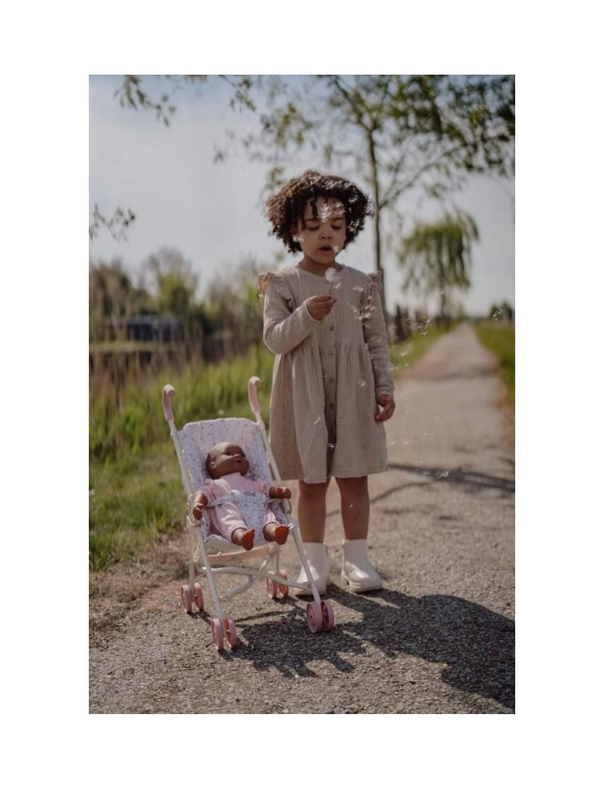 Little Dutch Carrinho De Boneca Em Metal Bege