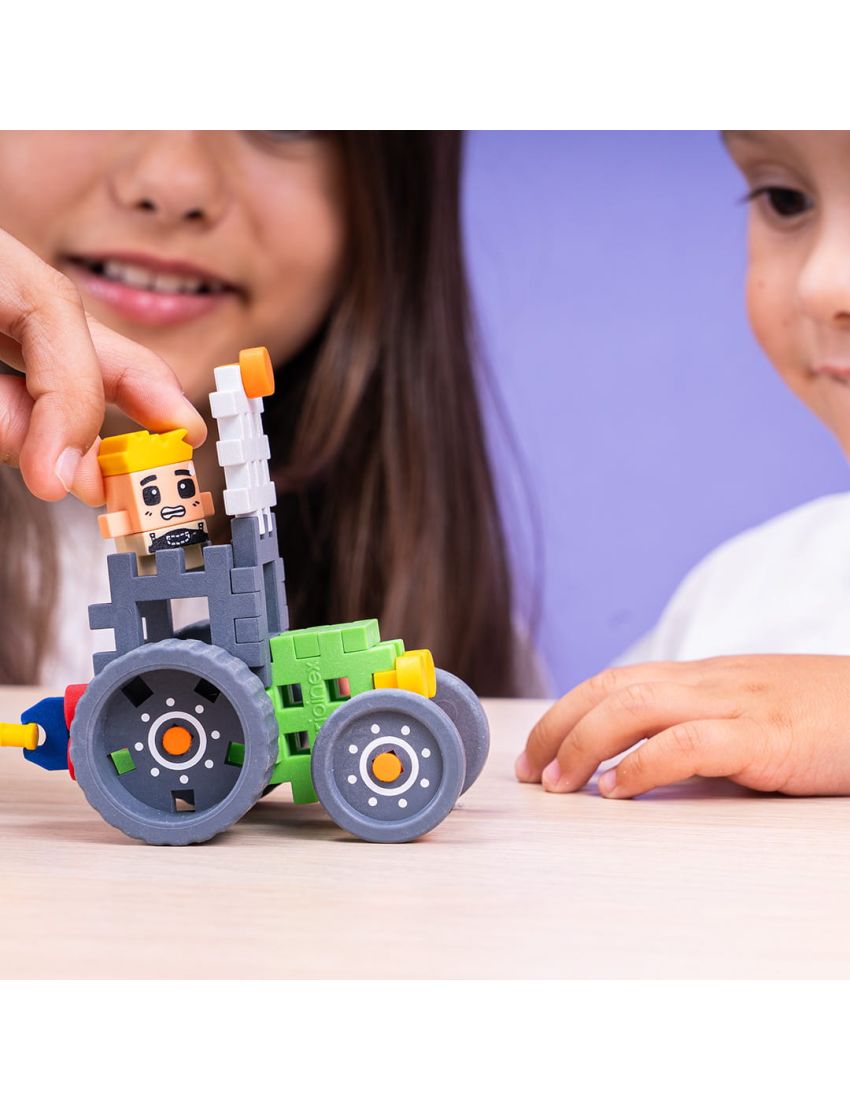 Marioinex Mini Waffle Agricultor Com Trator