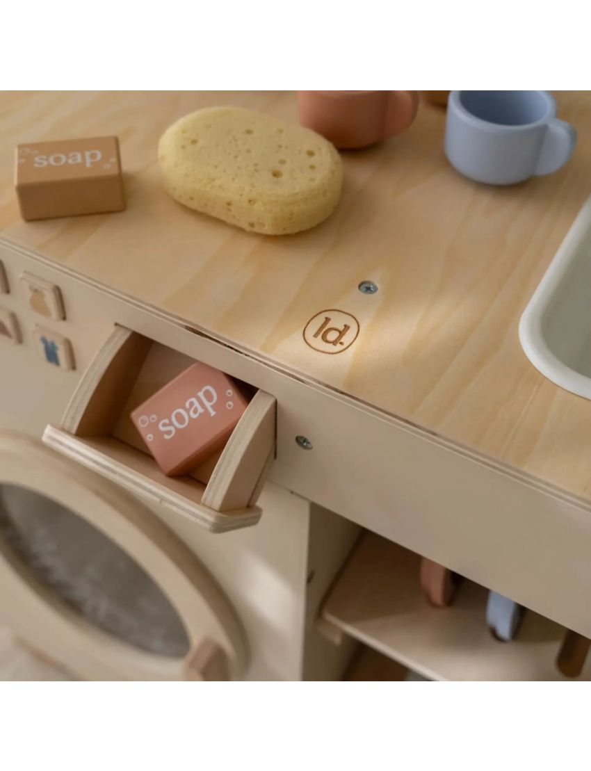 Little Dutch Máquina de Lavar Roupa de Madeira Essentials