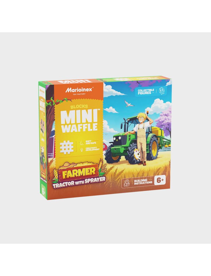 Marioinex Mini Waffle Agricultor Com Trator