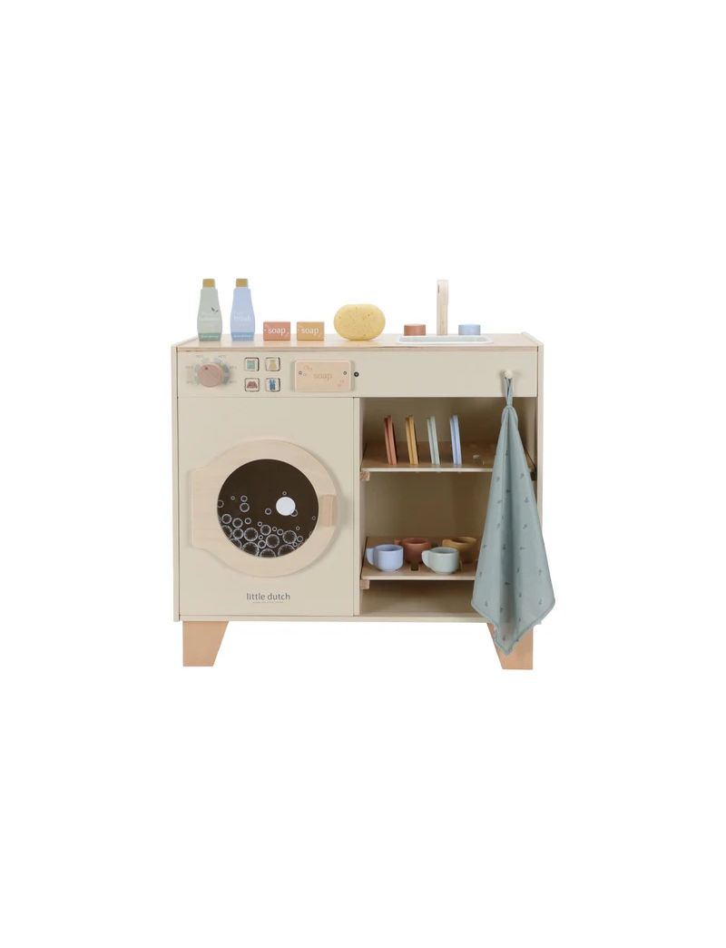 Little Dutch Máquina de Lavar Roupa de Madeira Essentials